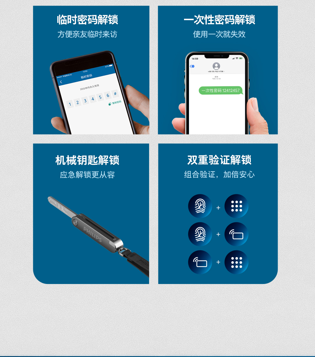 飞利浦DDL901-VP，指静脉解锁更安全