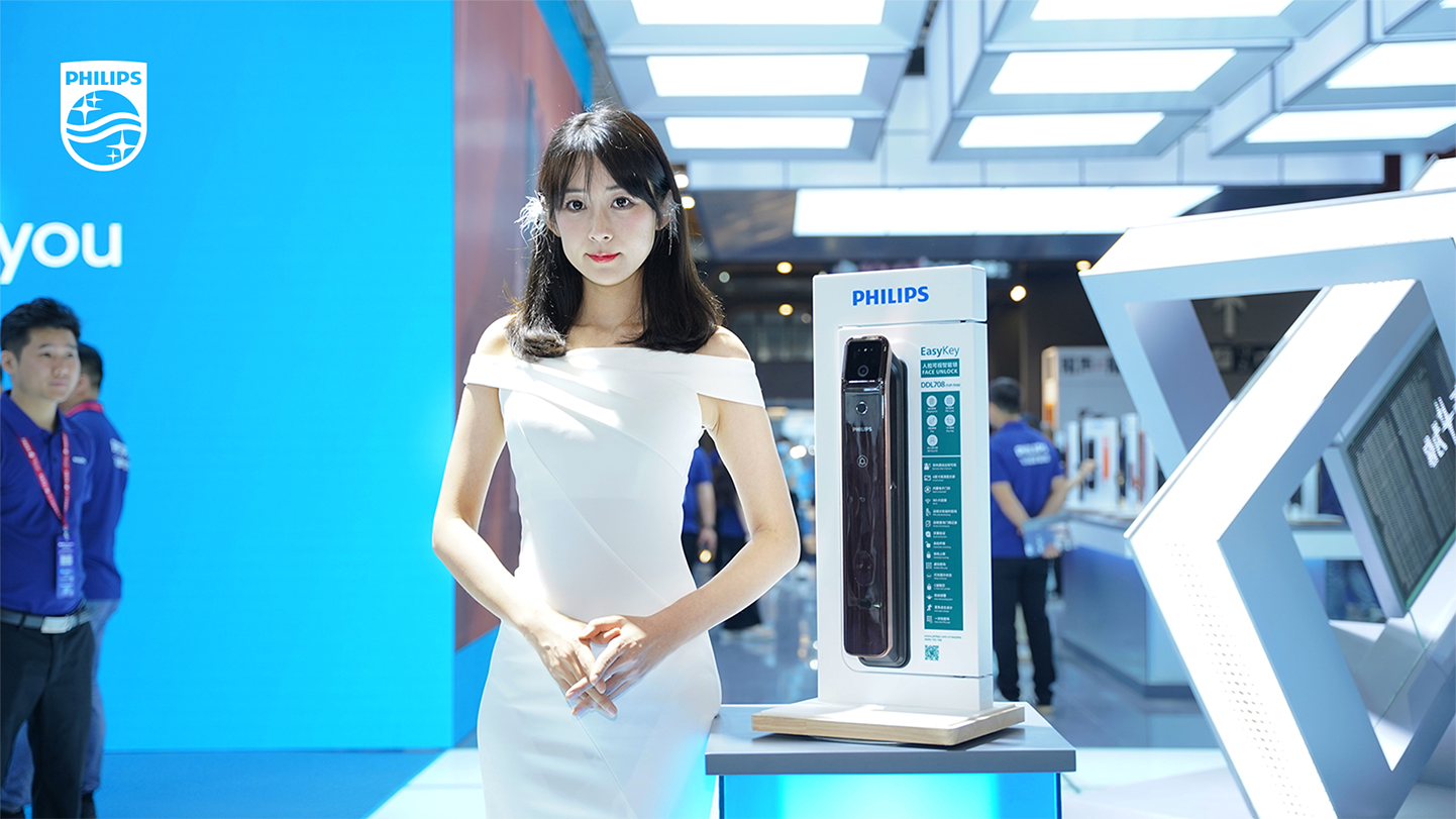 飞利浦智能锁惊艳出圈广州建博会，掌静脉新品首秀即C位